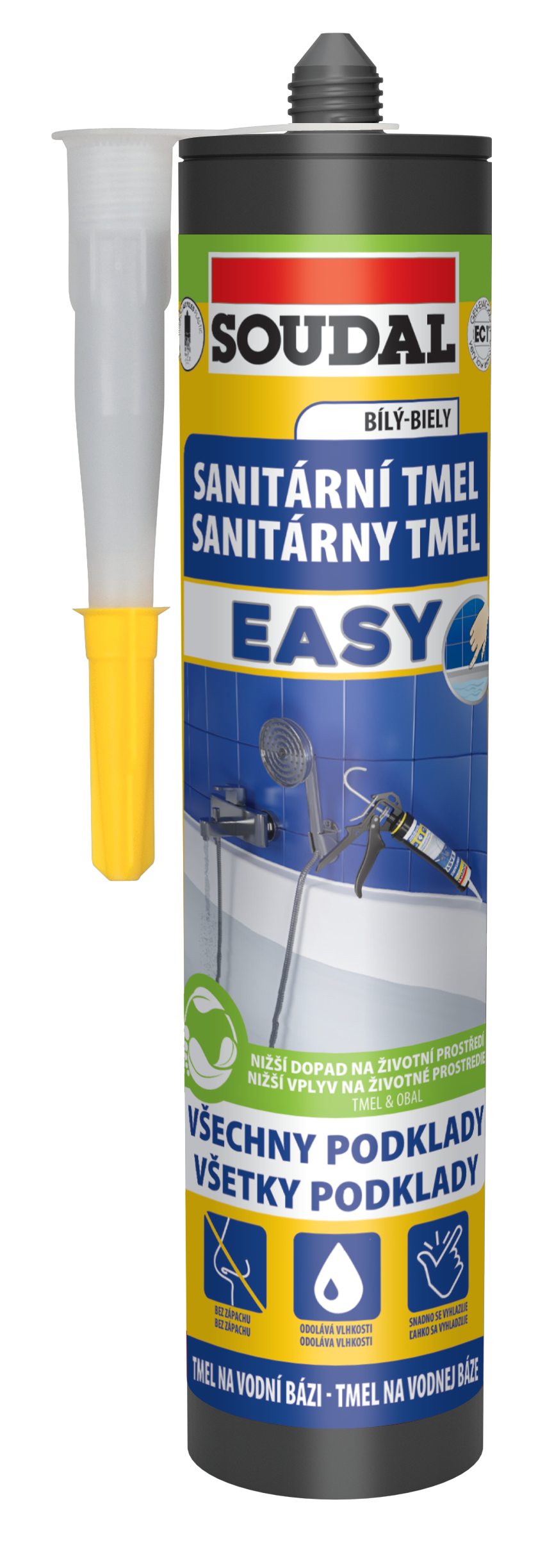Soudal EASY sanitárny tmel biely 280ml