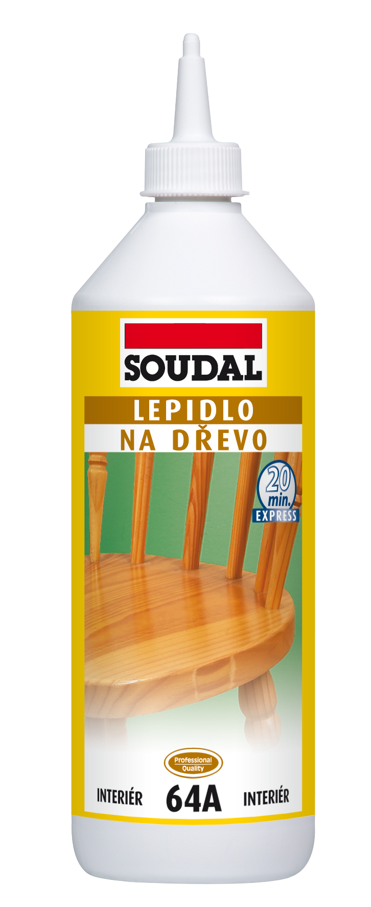 Soudal Lepidlo na drevo 64A rýchloschnúci 250g