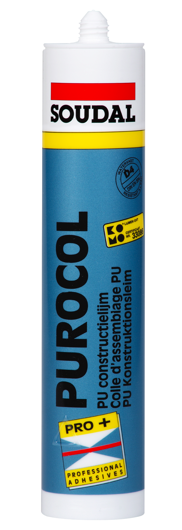 Soudal Purocol Polyuretánové lepidlo D4 310 ml