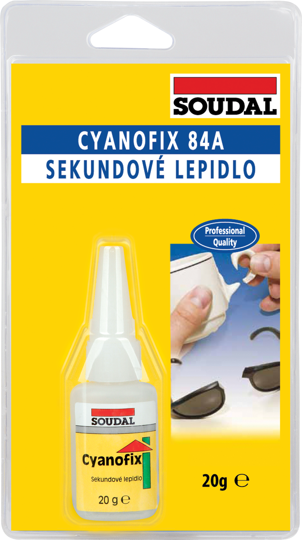 Soudal CYANOFIX 84A - sekundové lepidlo 20g