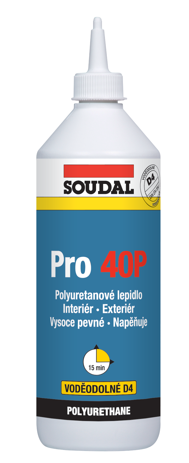 Soudal PU lepidlo na drevo PRO 40P 5 kg