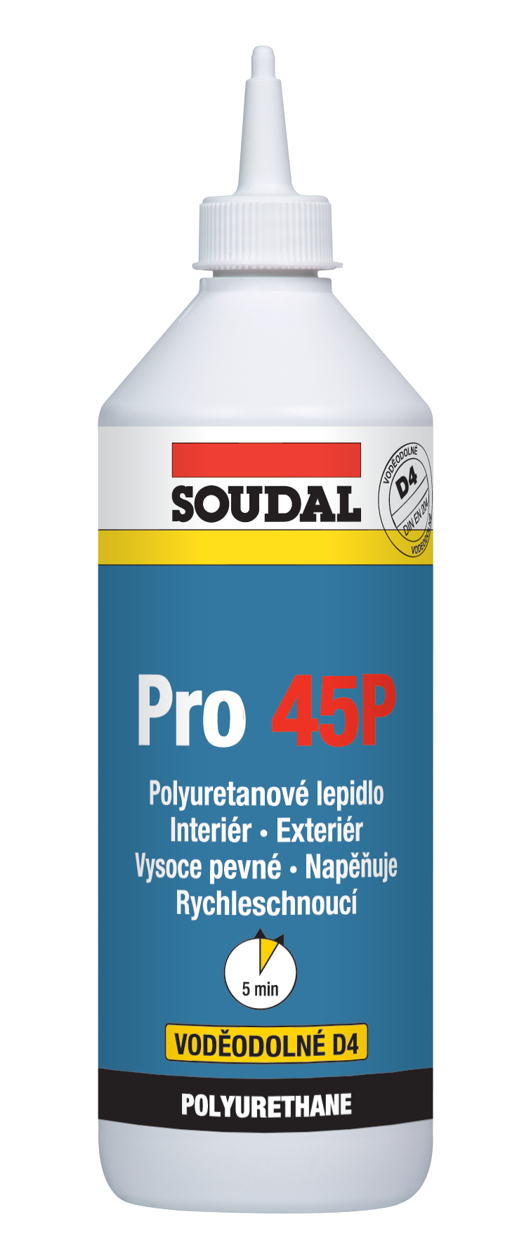 Soudal PU lepidlo na drevo PRO 45P 5 kg