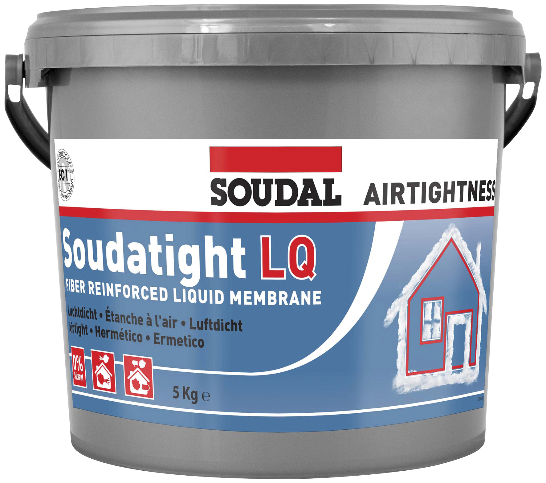 Soudal Soudatight LQ Tekutá membrána čierna 4,5 kg