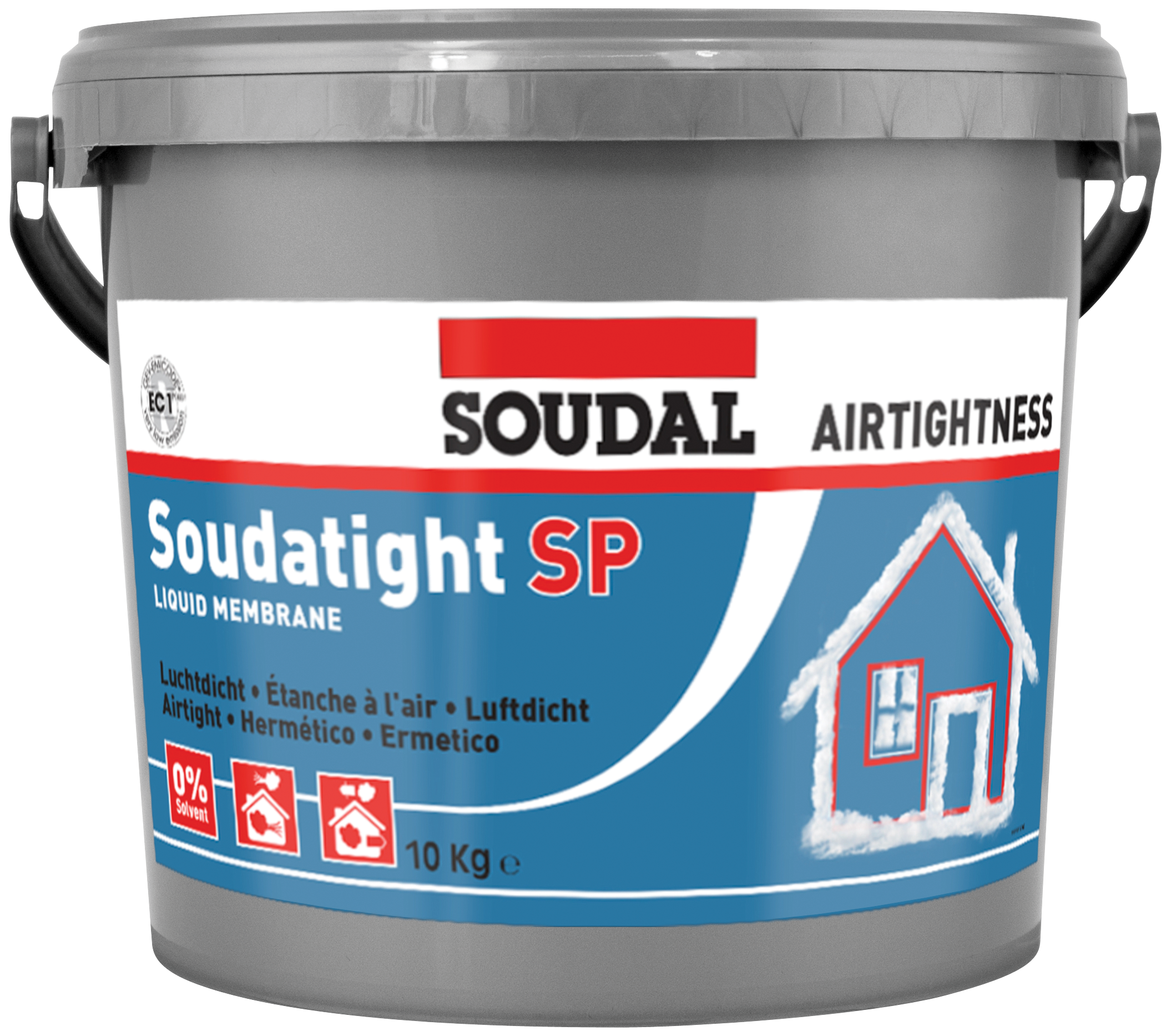 Soudal Soudatight SP Tekutá membrána čierna 11 kg