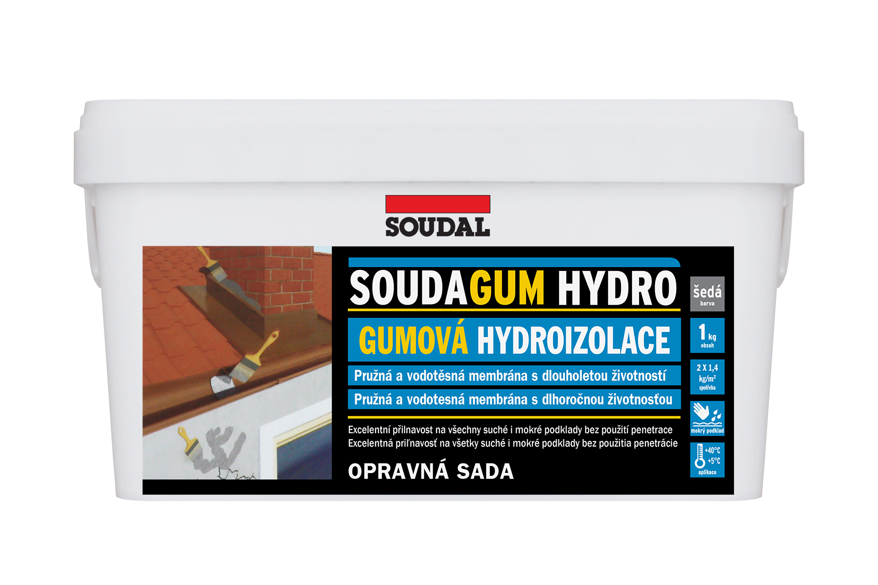 Soudal Soudagum Hydro Jednozložková hydroizolácia 10 kg