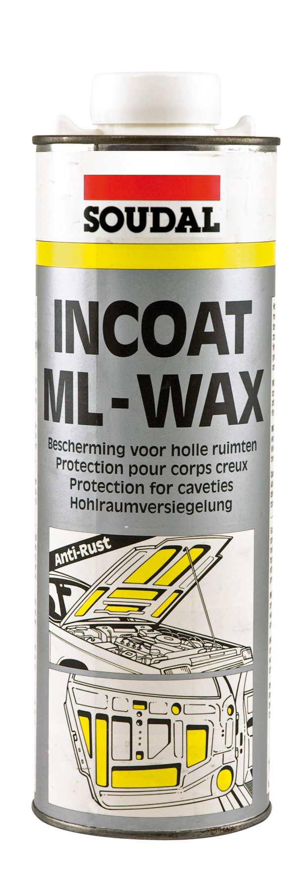 Soudal Incoat ML WAX GUN UBS antikorózny náter na báze čistého vosku 1l