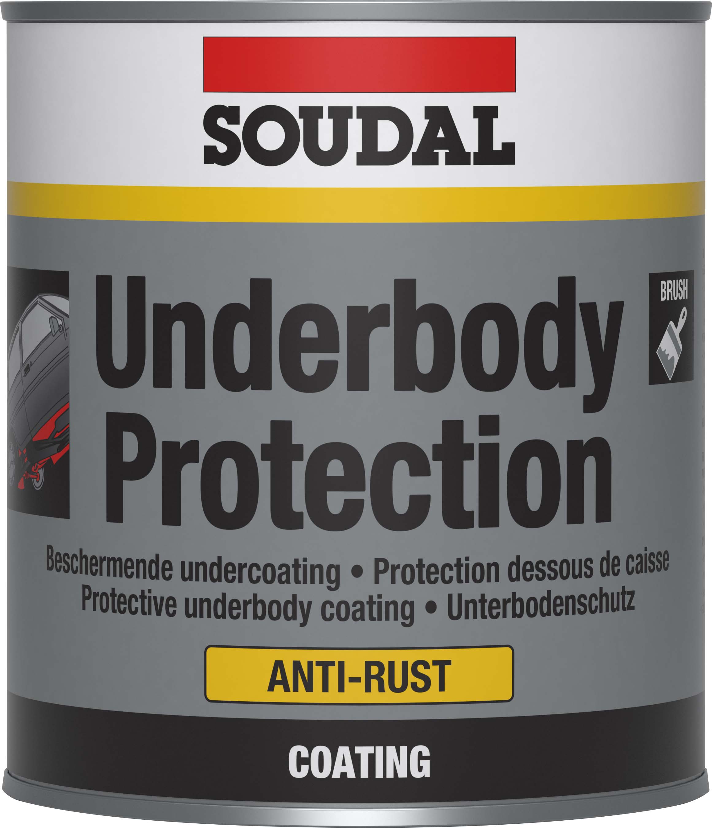 Soudal Underbody protection BRUSH Antikorózny náter na podvozky 1 kg