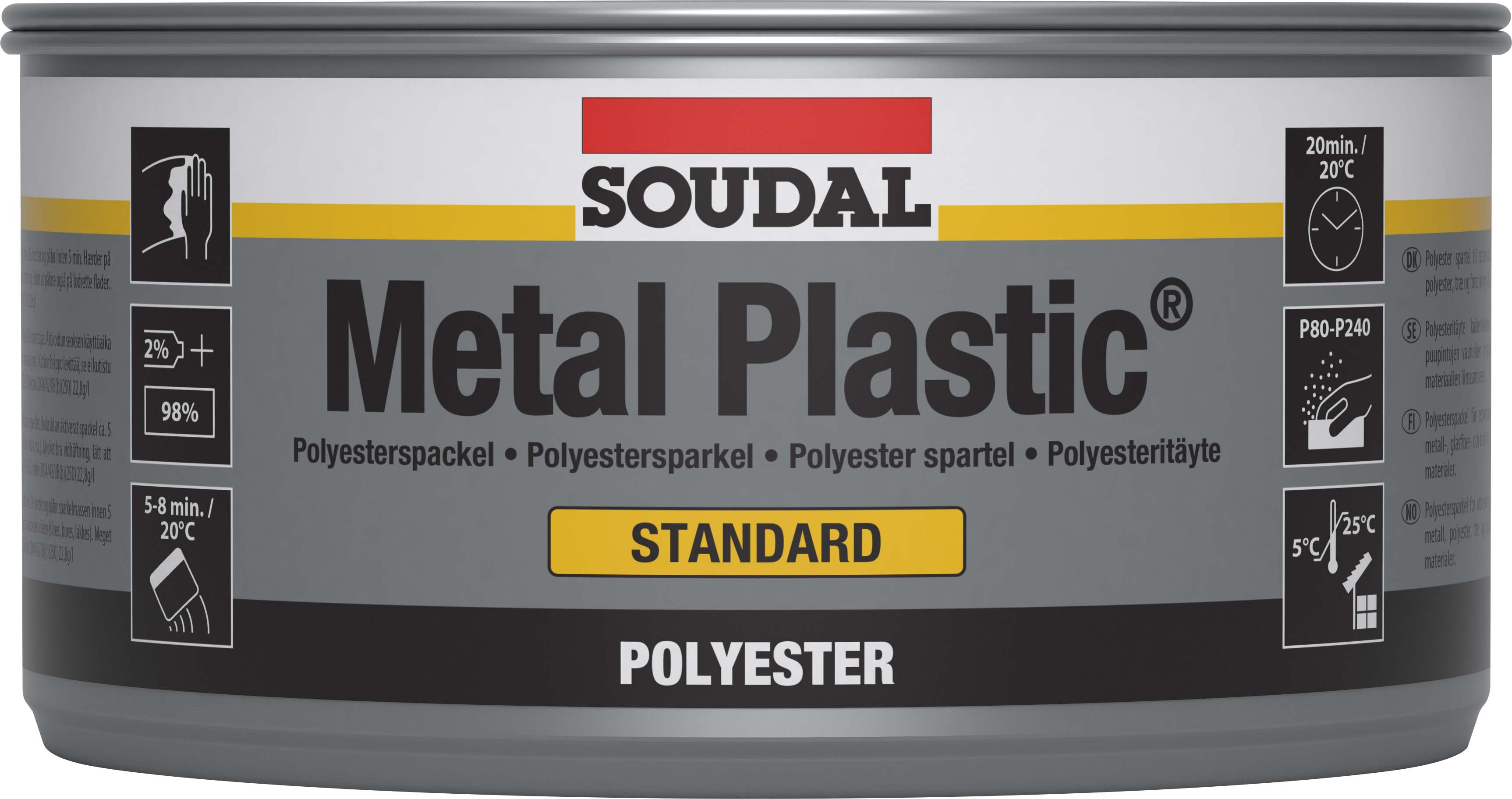 Soudal Metal Plastic standard dávkovací 3kg