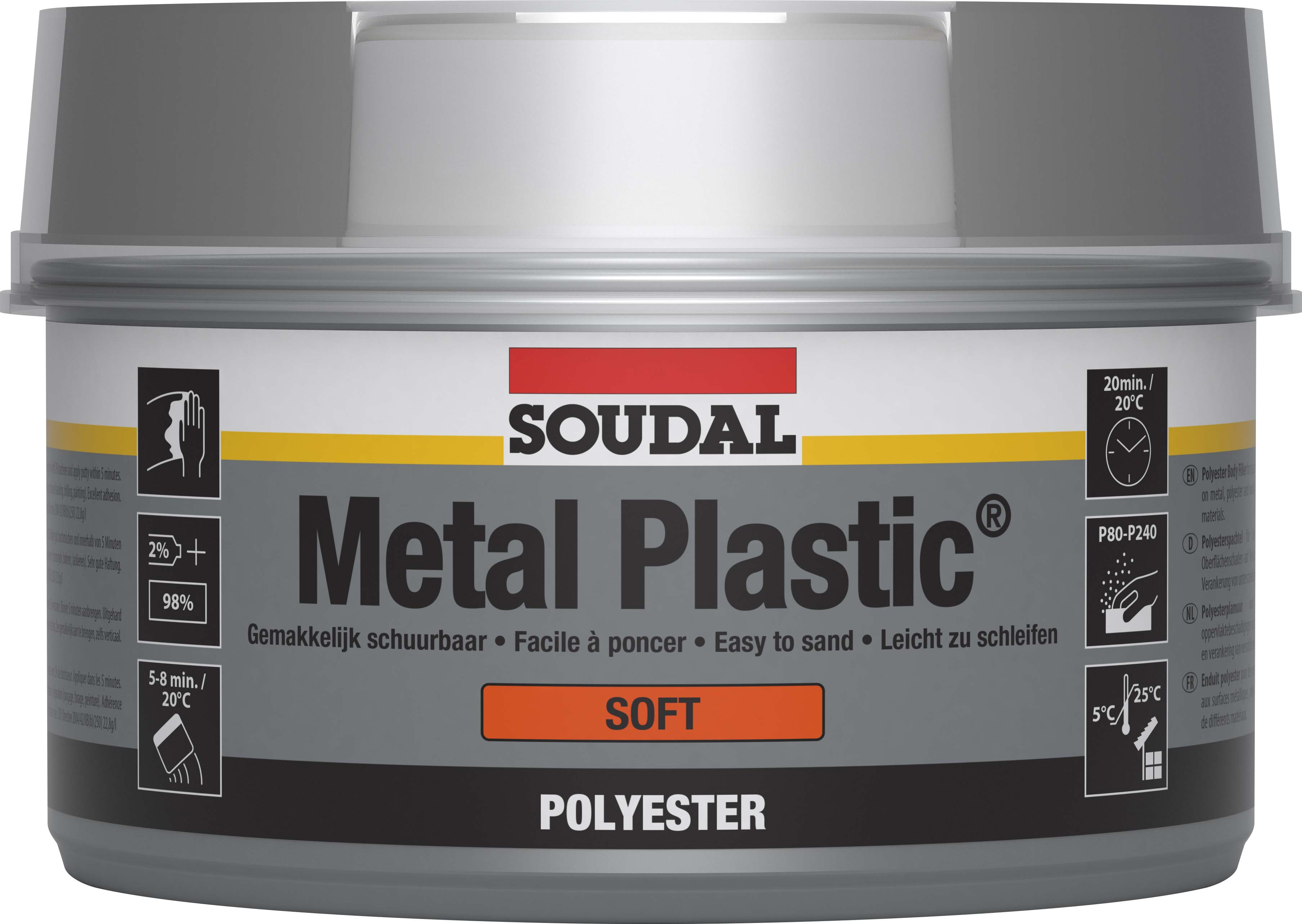 Soudal Metal Plastic soft 1kg