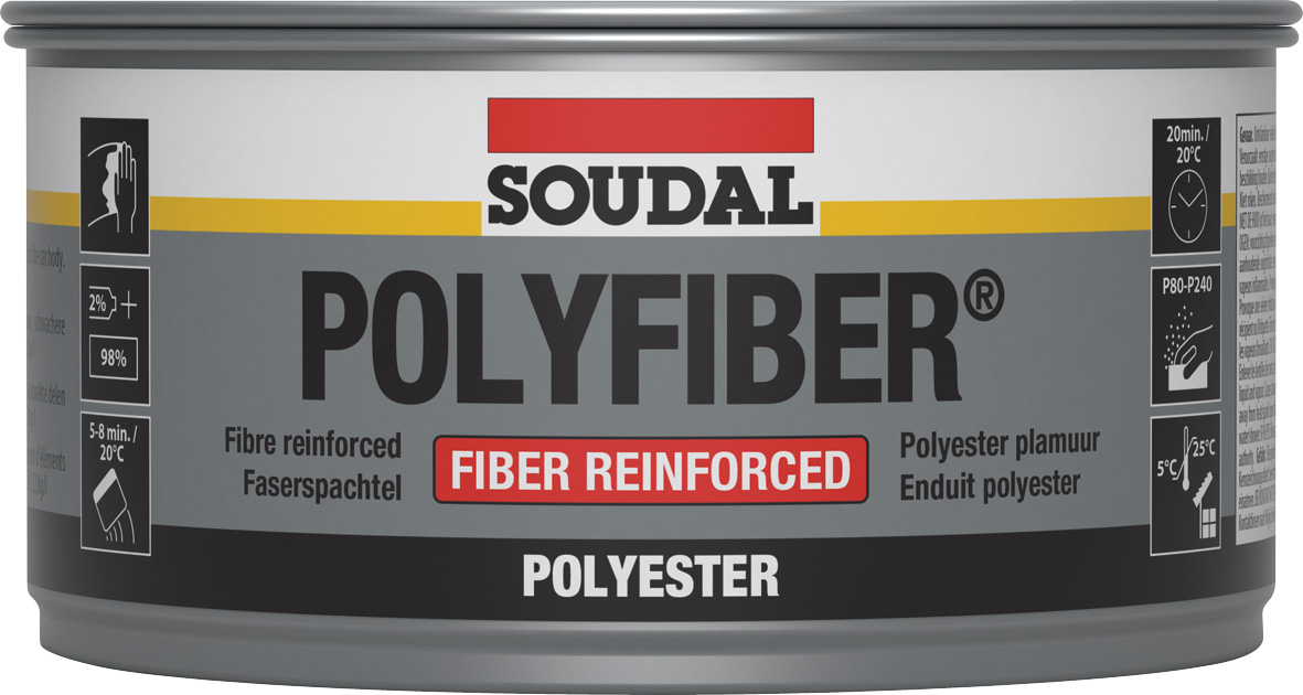 Soudal Polyfiber Opravárenský tmel so sklenenými vláknami 250g