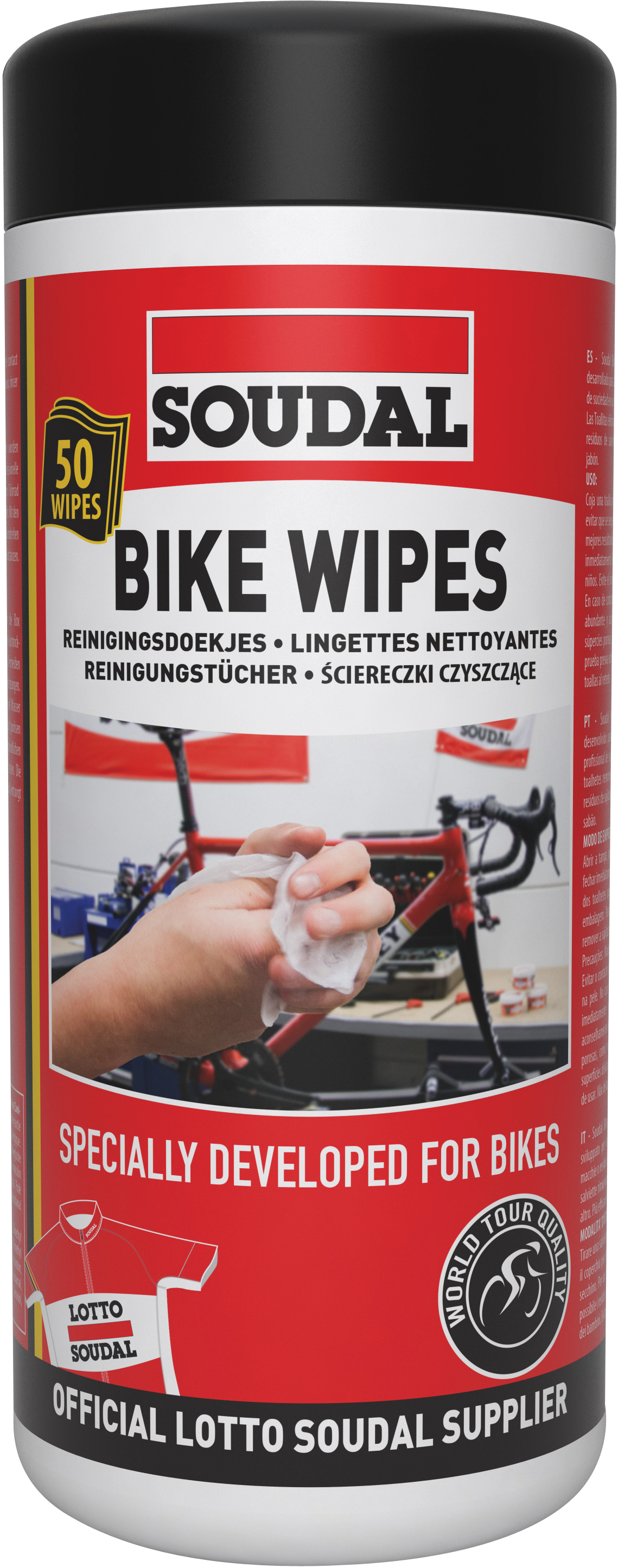 Soudal Bike Wipes 50ks čistiace obrúsky