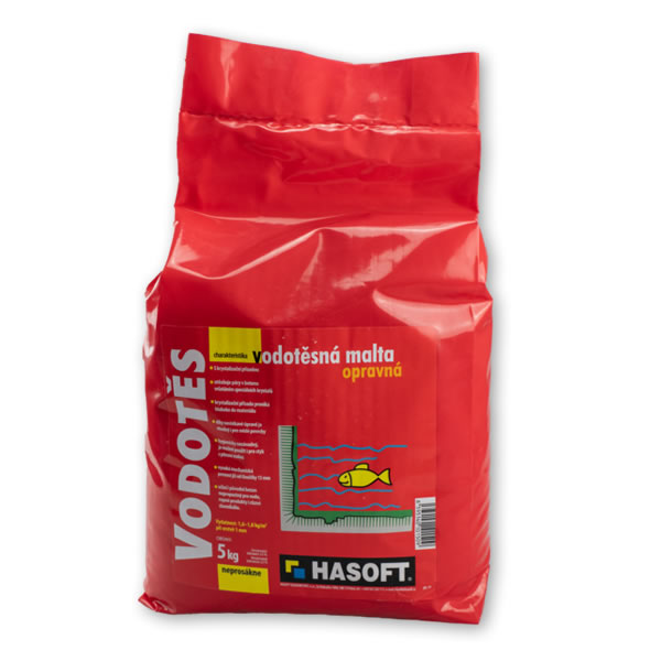 Hasoft VODOTES 5 kg - Univerzálna vodotesná opravná malta