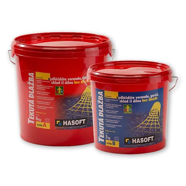 Hasoft Dvojzložková epoxidová TEKUTÁ DLAŽBA 9 kg 