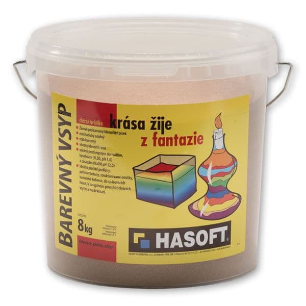 Hasoft VSYP pre epoxidovú TEKUTÚ DLAŽBU 8 kg Svetle hnedý