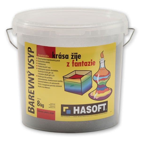 Hasoft VSYP pre epoxidovú TEKUTÚ DLAŽBU 8 kg Šedý
