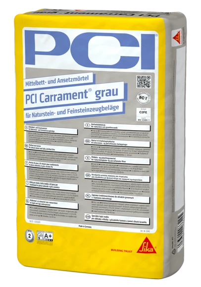 PCI Carrament - Špeciálna strednovrstvová pokladacia C2FE malta Grey / Šedá 25 kg