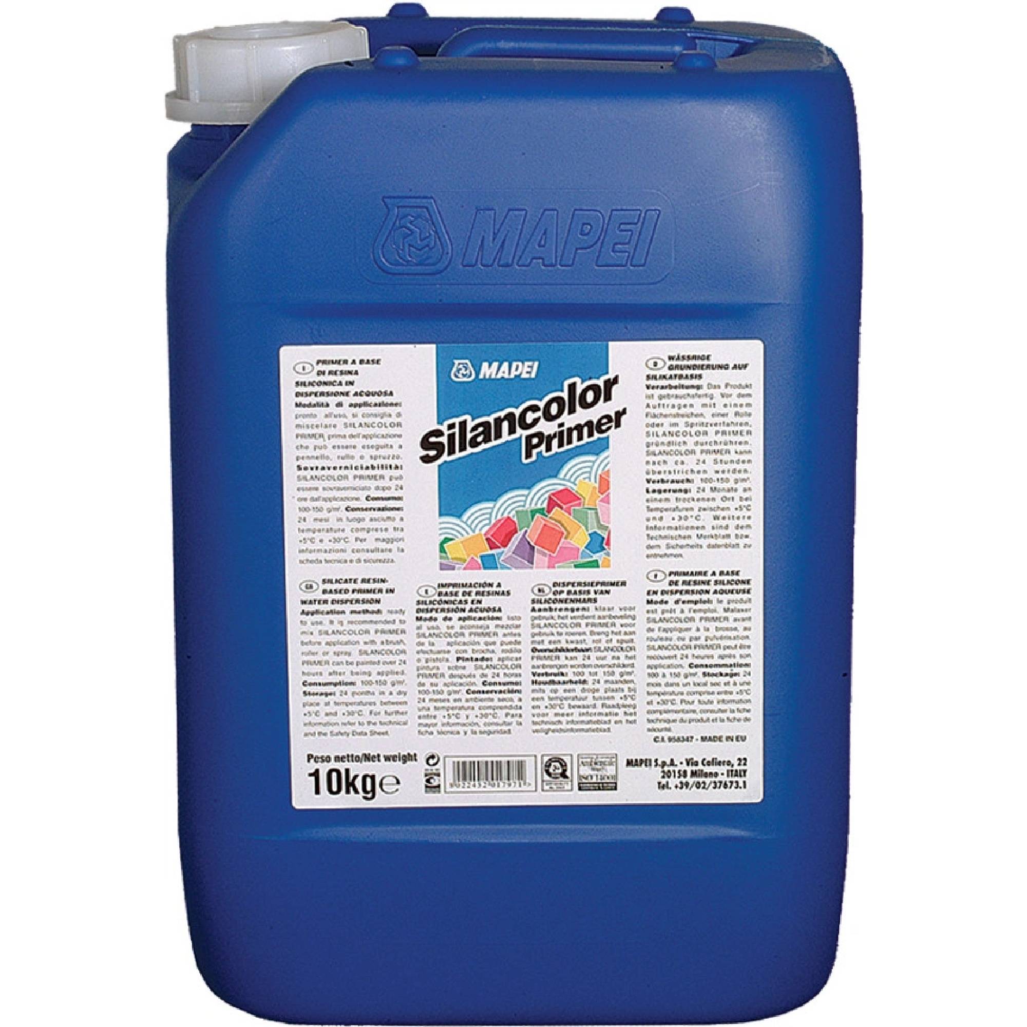 Mapei Silancolor Primer – silikónová penetrácia pod fasádne nátery 10 kg