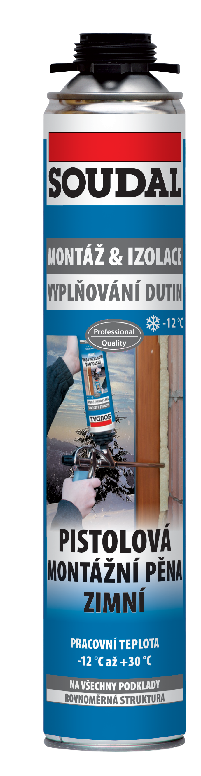Soudal MONTON pištoľová pena zimná 750 ml 