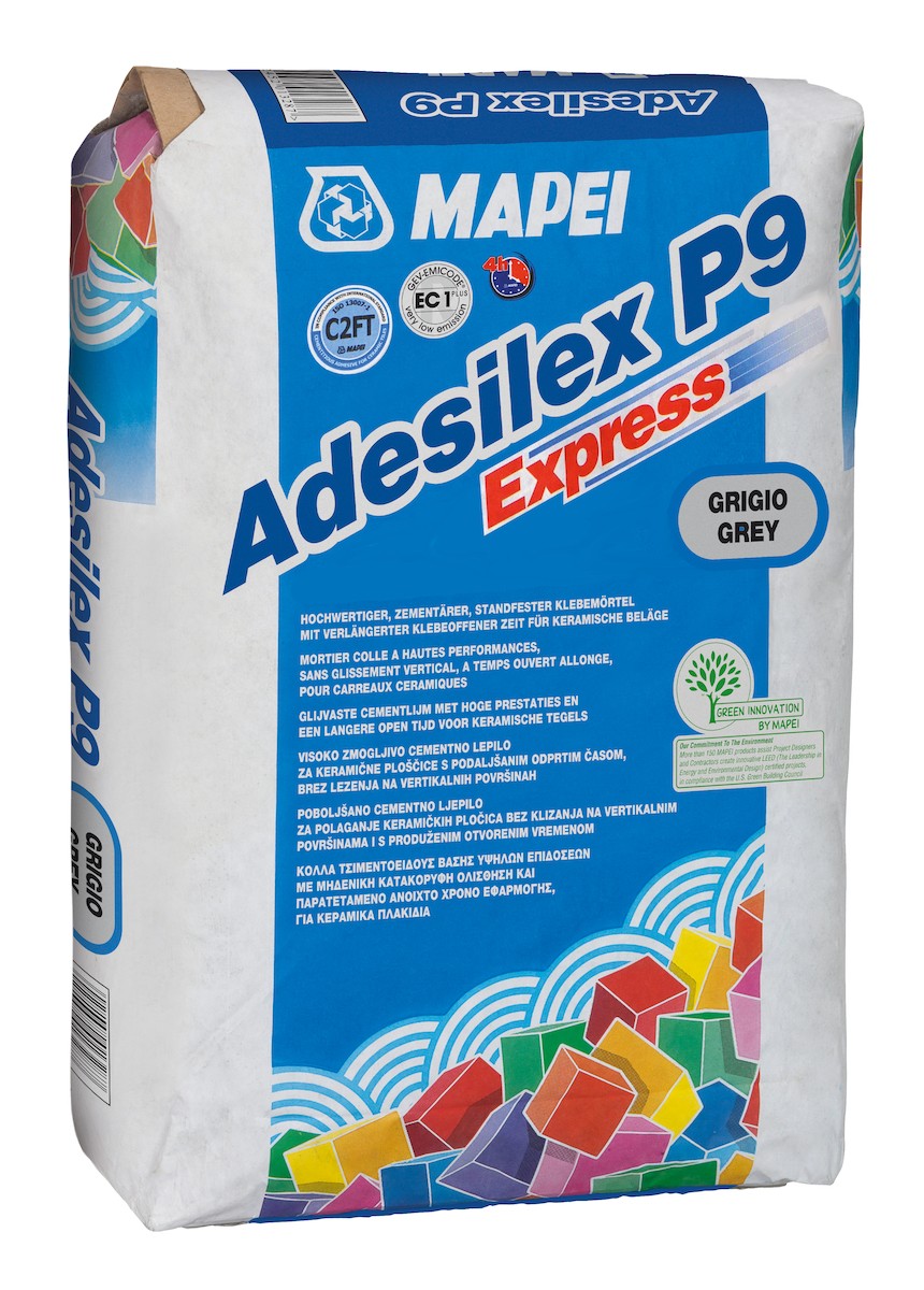 Mapei Cementové lepidlo ADESILEX P9 Express 25 kg šedý
