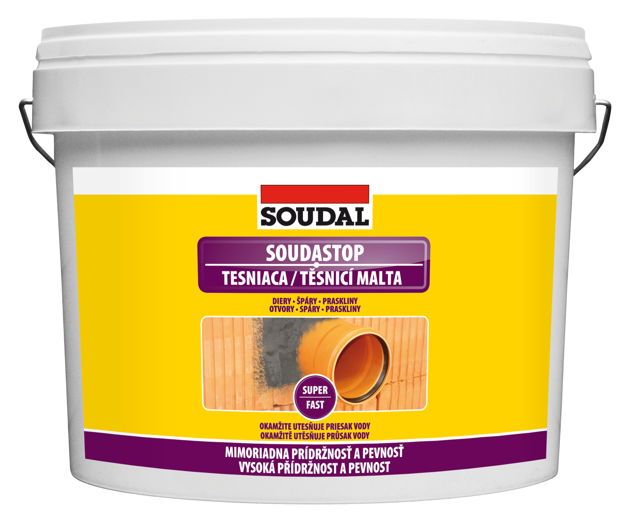 Soudal SOUDASTOP - Vodotesniaca malta 2kg - vedro