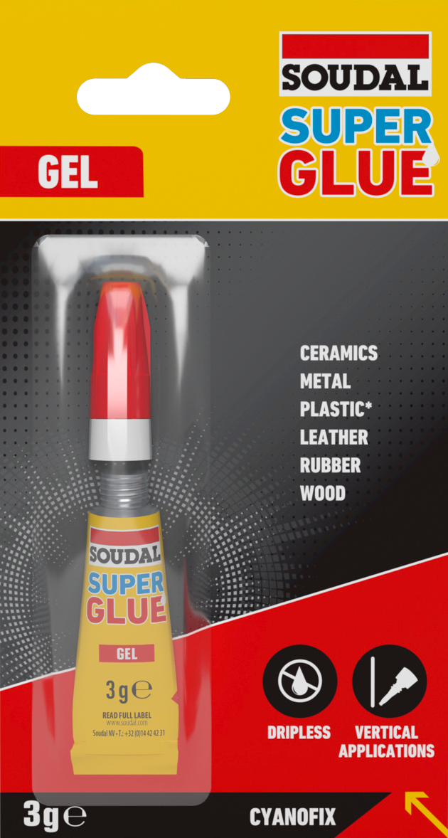 Soudal Super Glue Gel 3g