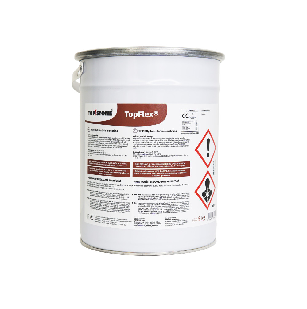 TOPSTONE TopFlex Tekutá jednozložková polyuretánová hydroizolácia 5 kg 