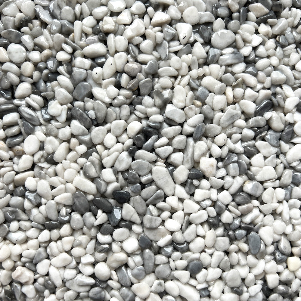 TOPSTONE Mramorové kamienky MIX Griseo 4-7 (M02 + M14)* 25kg + 25 kg 