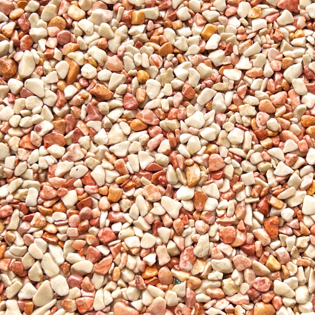 TOPSTONE Mramorové kamienky MIX Cameo Pink 4-7  (M04 + M12)*  25kg + 25 kg 