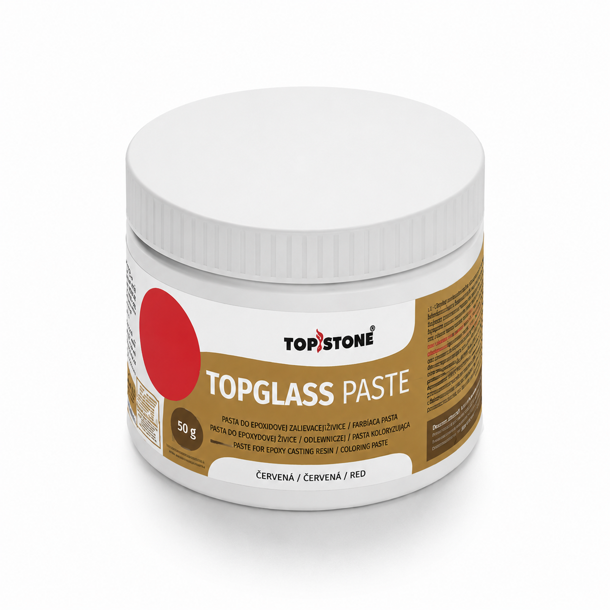 TOPSTONE TopGlass Paste ČERVENÁ 50g