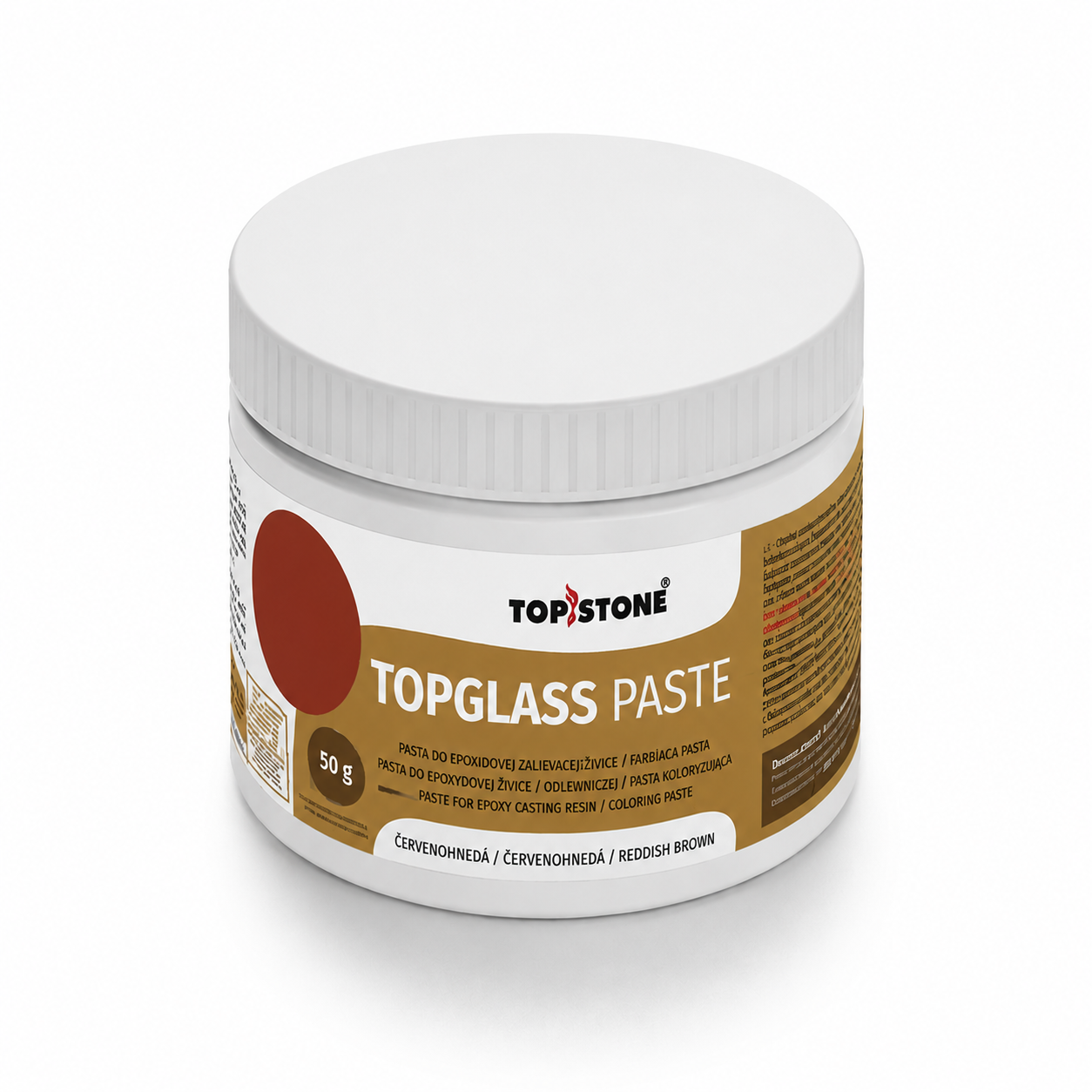 TOPSTONE TopGlass Paste ČERVENOHNEDÁ 50g 