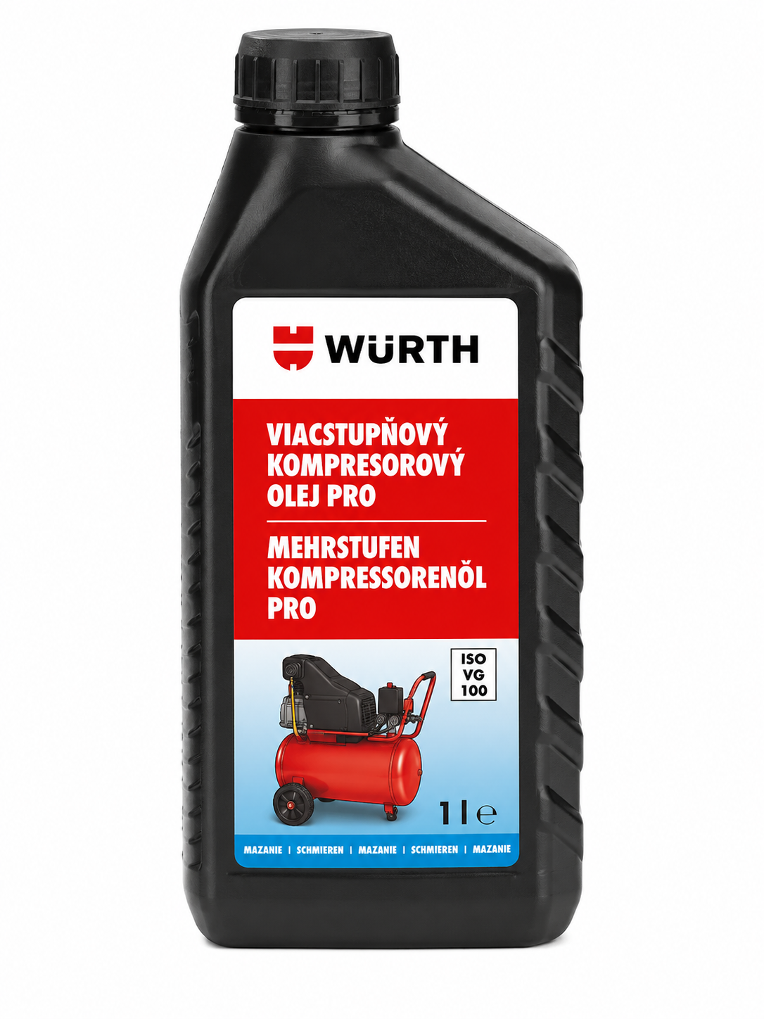 Würth Viacstupňový kompresorový olej Pro 1 l