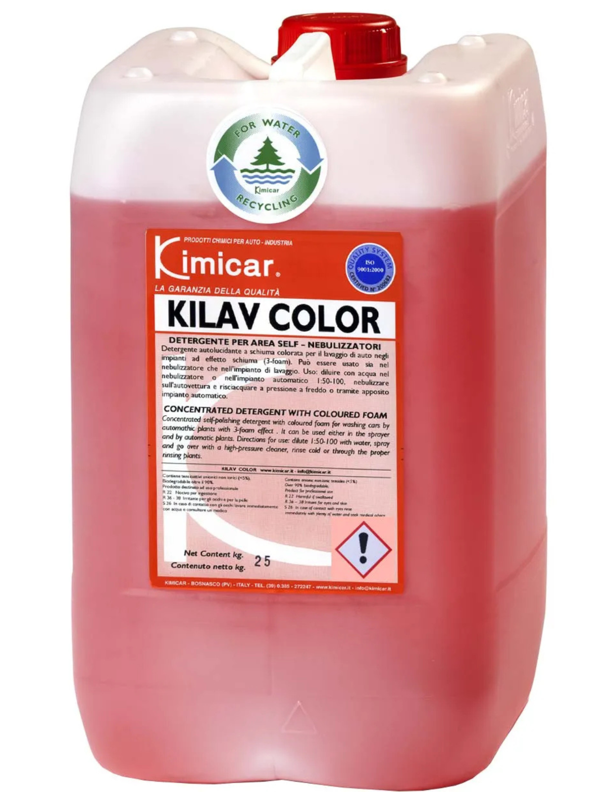  Kimicar KILAV COLOR profesionálny farebný penivý čistiaci koncentrát ružový 12 kg
