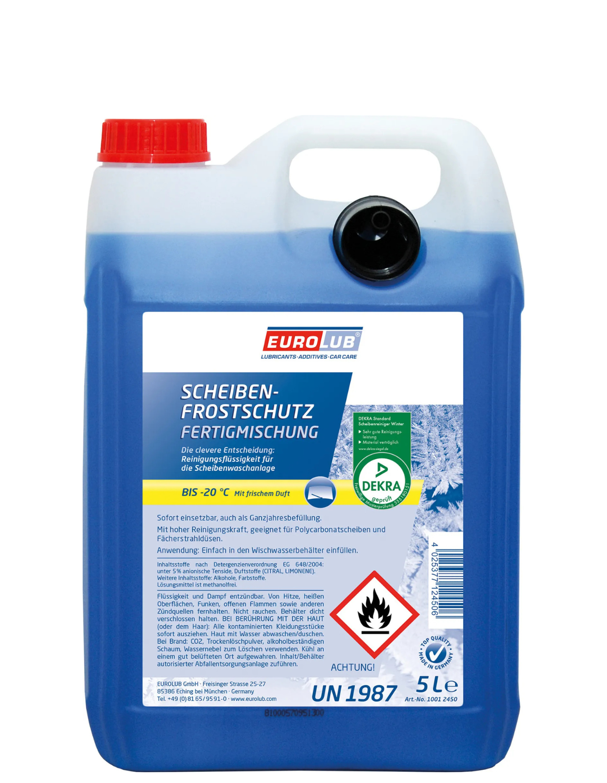 Nemrznúca zmes do ostrekovačov -20 °C 5 l