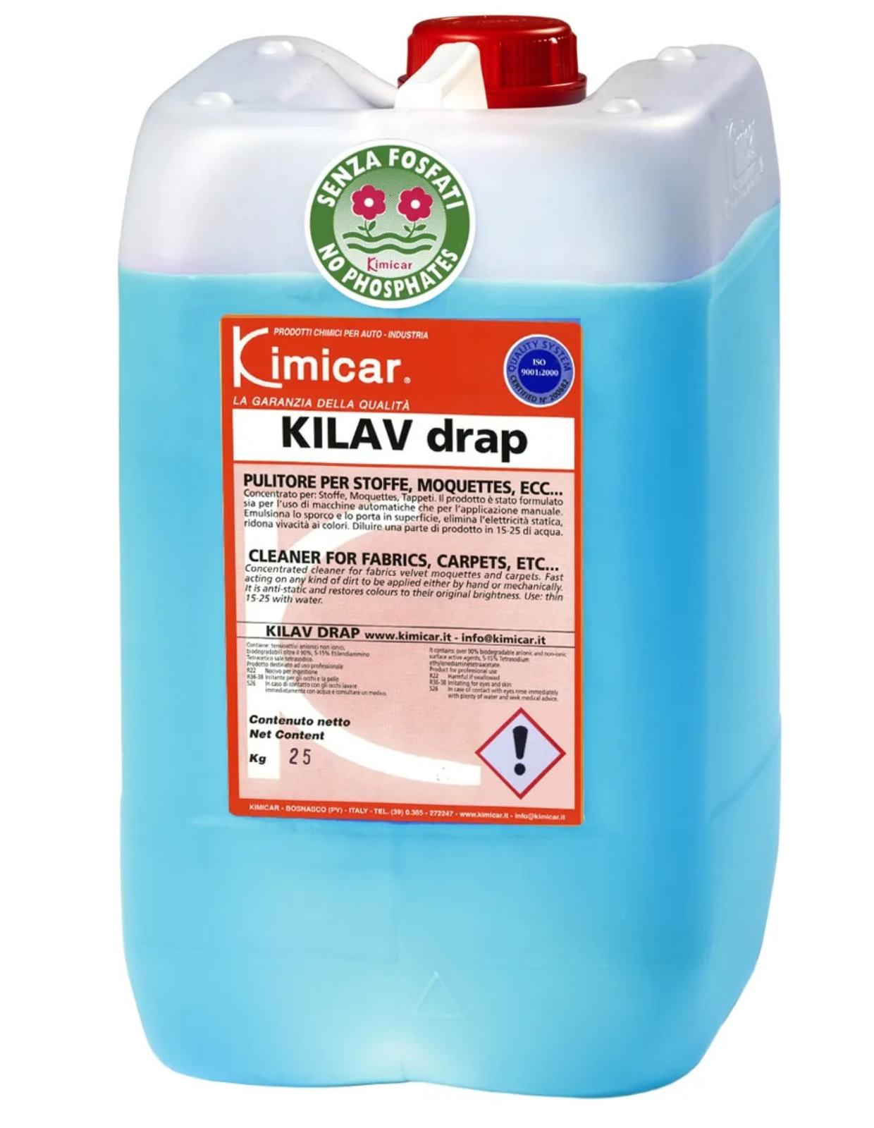 Kimicar KILAV DRAP FOAM prípravok na čistenie kobercov, poťahov, tkanín 12 kg