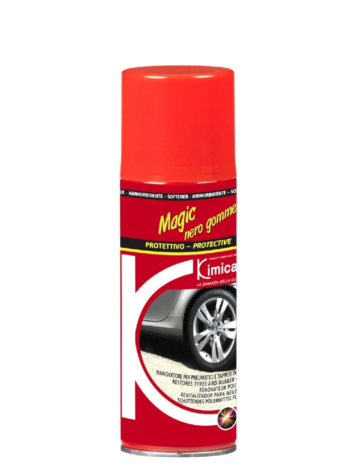 Kimicar MAGIC NERO GOMME renovačný prípravok na pneumatiky a gumové povrchy 400 ml