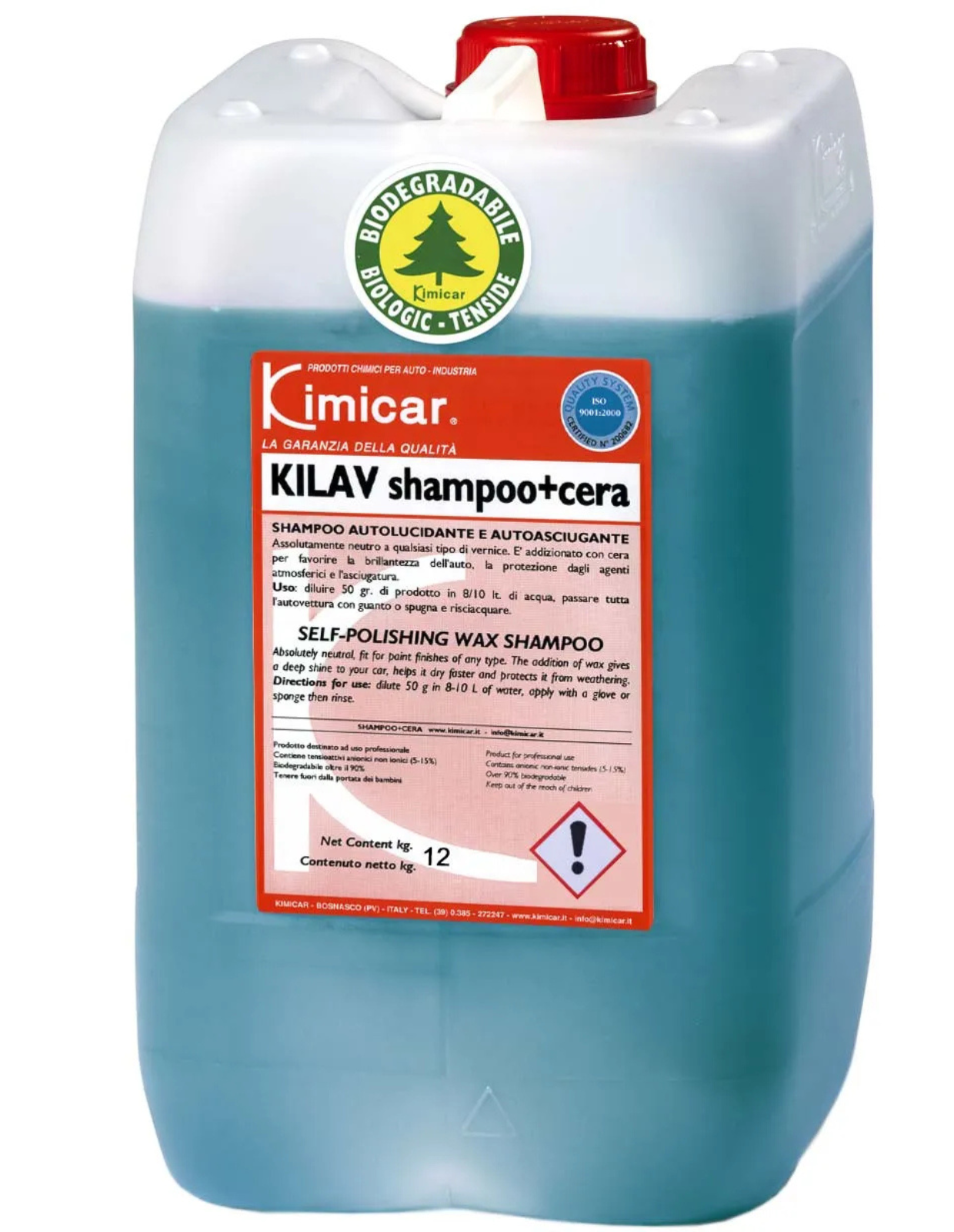 Kimicar SHAMPOO + CERA koncentrovaný autošampón s voskom 12 kg
