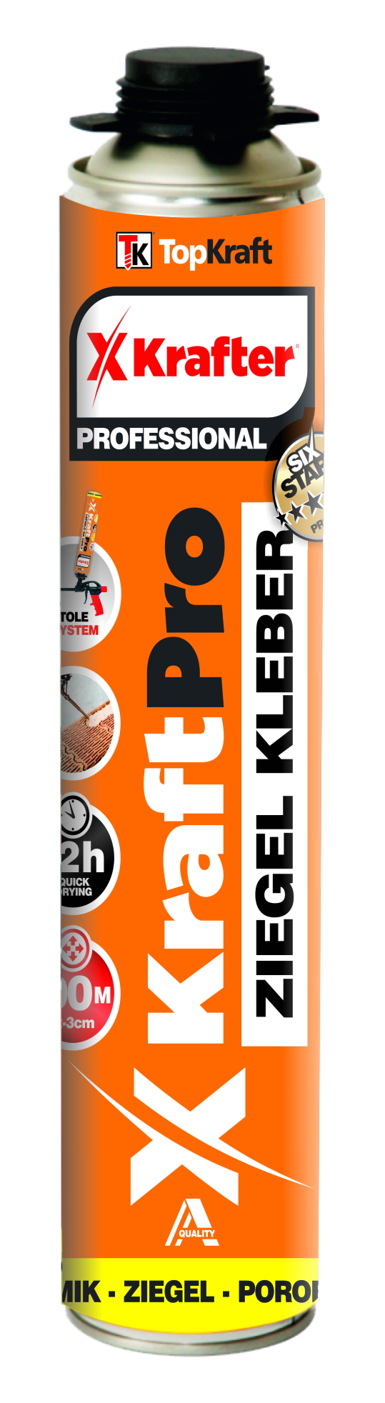 TopKraft Polyuretánové lepidlo na tehly Kraftpro 750 ml