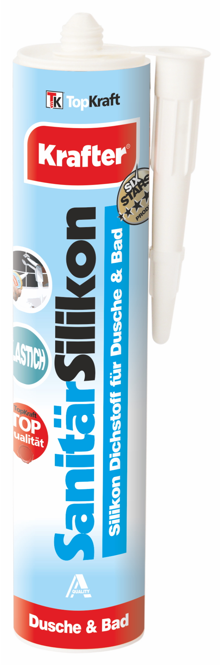 TopKraft Silikón sanitárny bezfarebný 300 ml 
