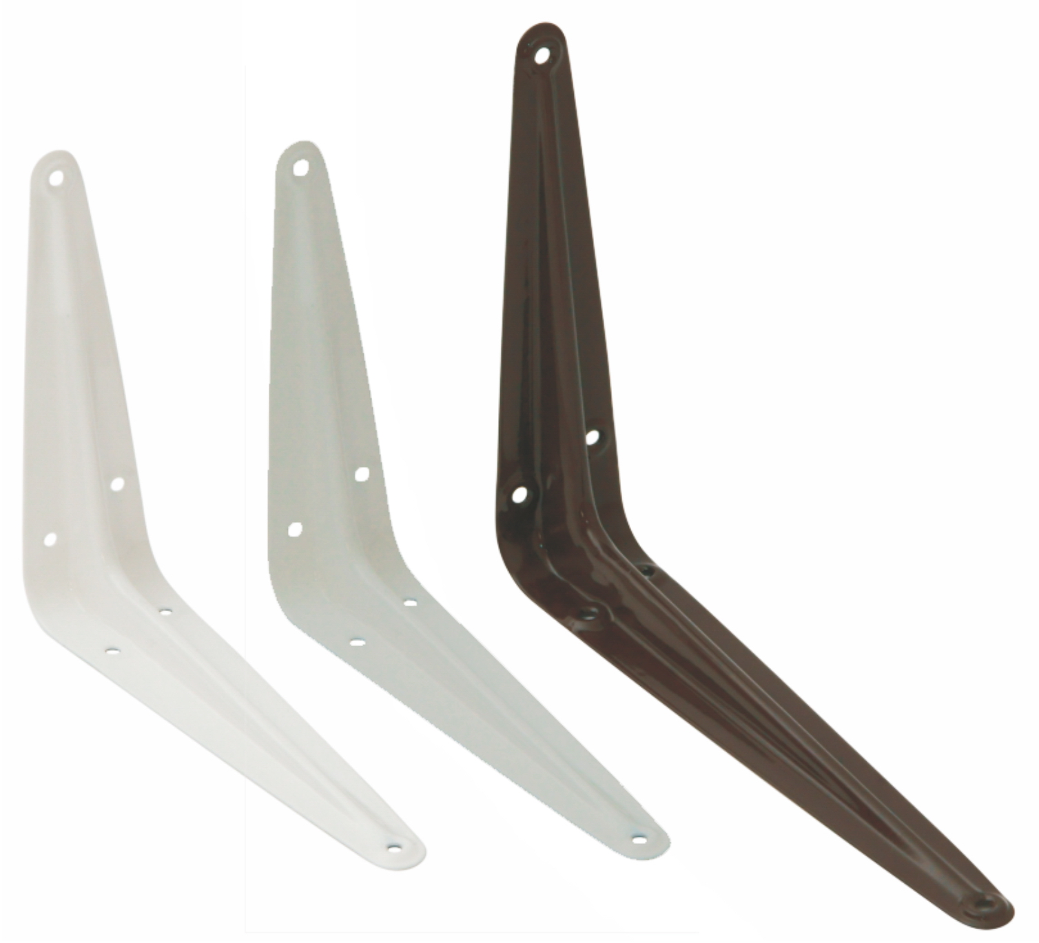 TopKraft D Uholník policový biely W-SHP 100x75 24 ks