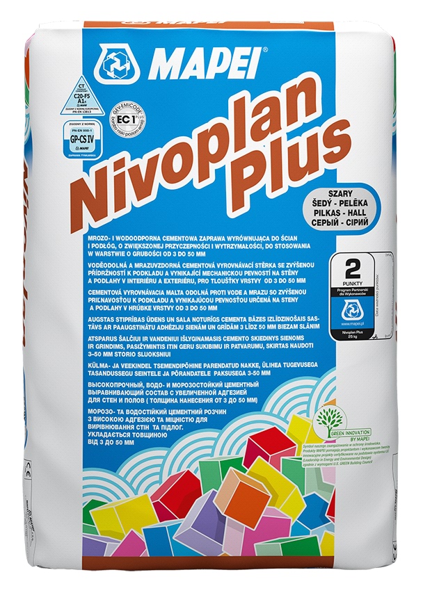 Mapei Cementová malta NIVOPLAN PLUS 25 kg šedá